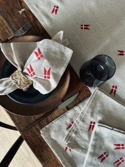 VIAMAJA Mundservietter med flag – 4 stk Online
