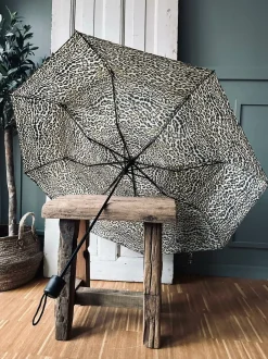VIAMAJA Paraply - Gylden leopard Sale