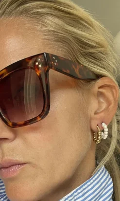VIAMAJA Øreringe Gunilla 20 mm - 18k forgyldt Clearance