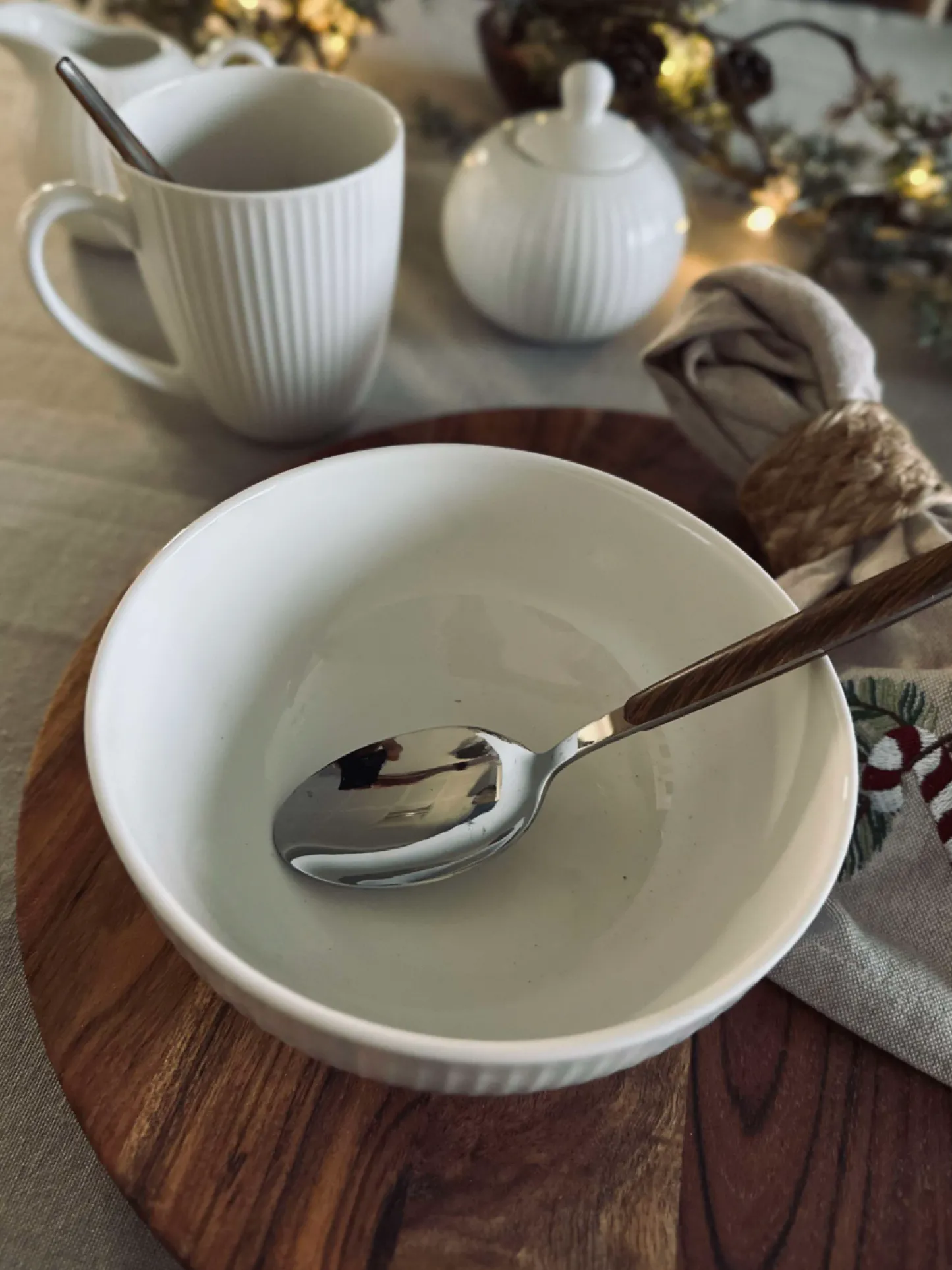VIAMAJA Riflet porcelæn til 4 personer - 16 dele Discount
