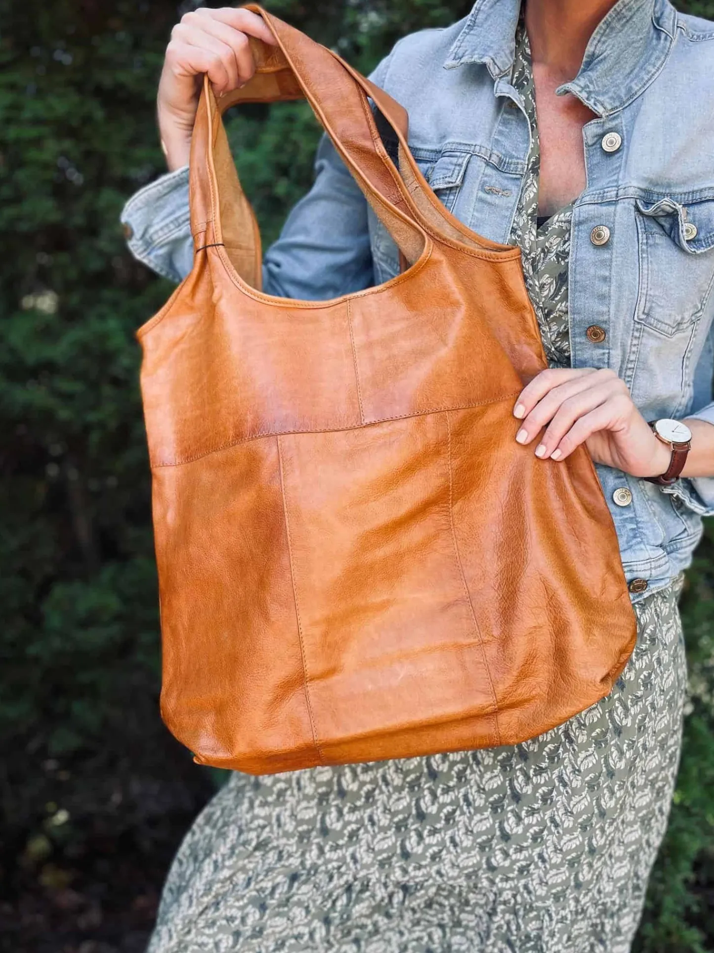 VIAMAJA Shopper – Cognac Hot