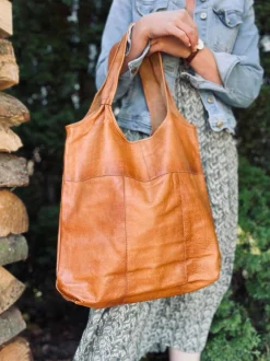 VIAMAJA Shopper – Cognac Hot