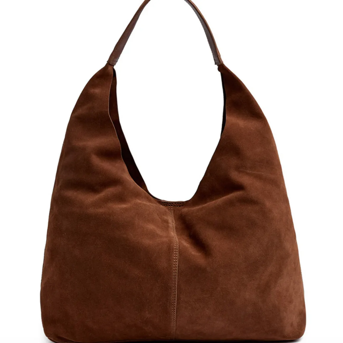 VIAMAJA Shopper i blødt ruskind - Cognac