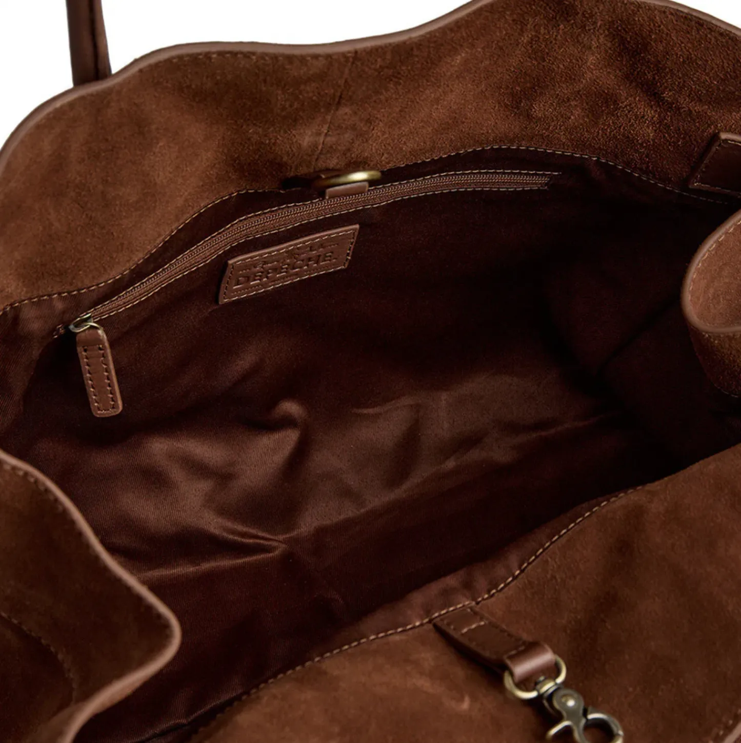 VIAMAJA Shopper i blødt ruskind - Cognac