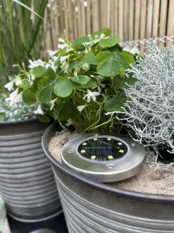 VIAMAJA Solcelle spots SILVER – Sæt med 4 stk Discount