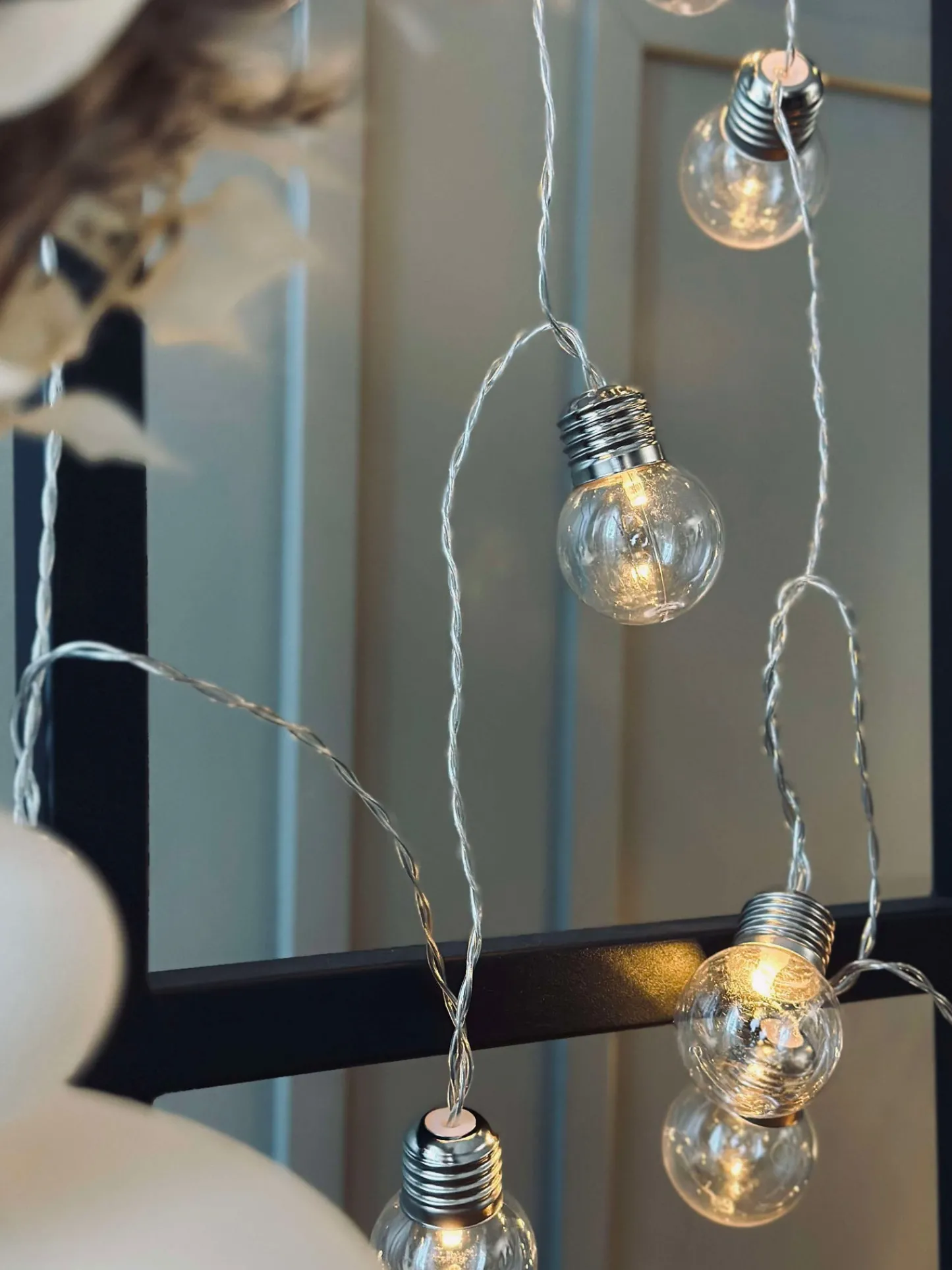 VIAMAJA Stor Lyskæde med 50 LED pære og farveskift - Godkendt til inde og ude