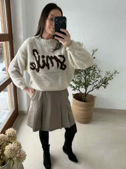 VIAMAJA Strik Smile - Beige Sale