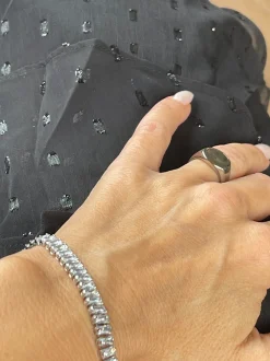 VIAMAJA Tennisarmbånd Thelma med zirkoner - rhodium belagt Discount