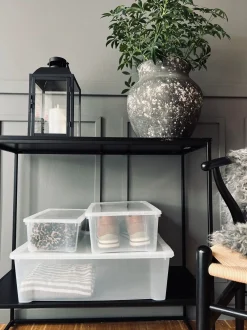 VIAMAJA Transparent kasse med låg - Small Outlet