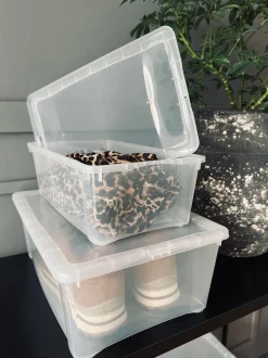 VIAMAJA Transparent kasse med låg - Small Outlet