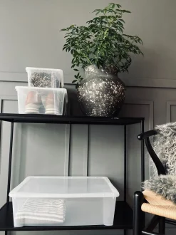 VIAMAJA Transparent kasse med låg - Small Outlet