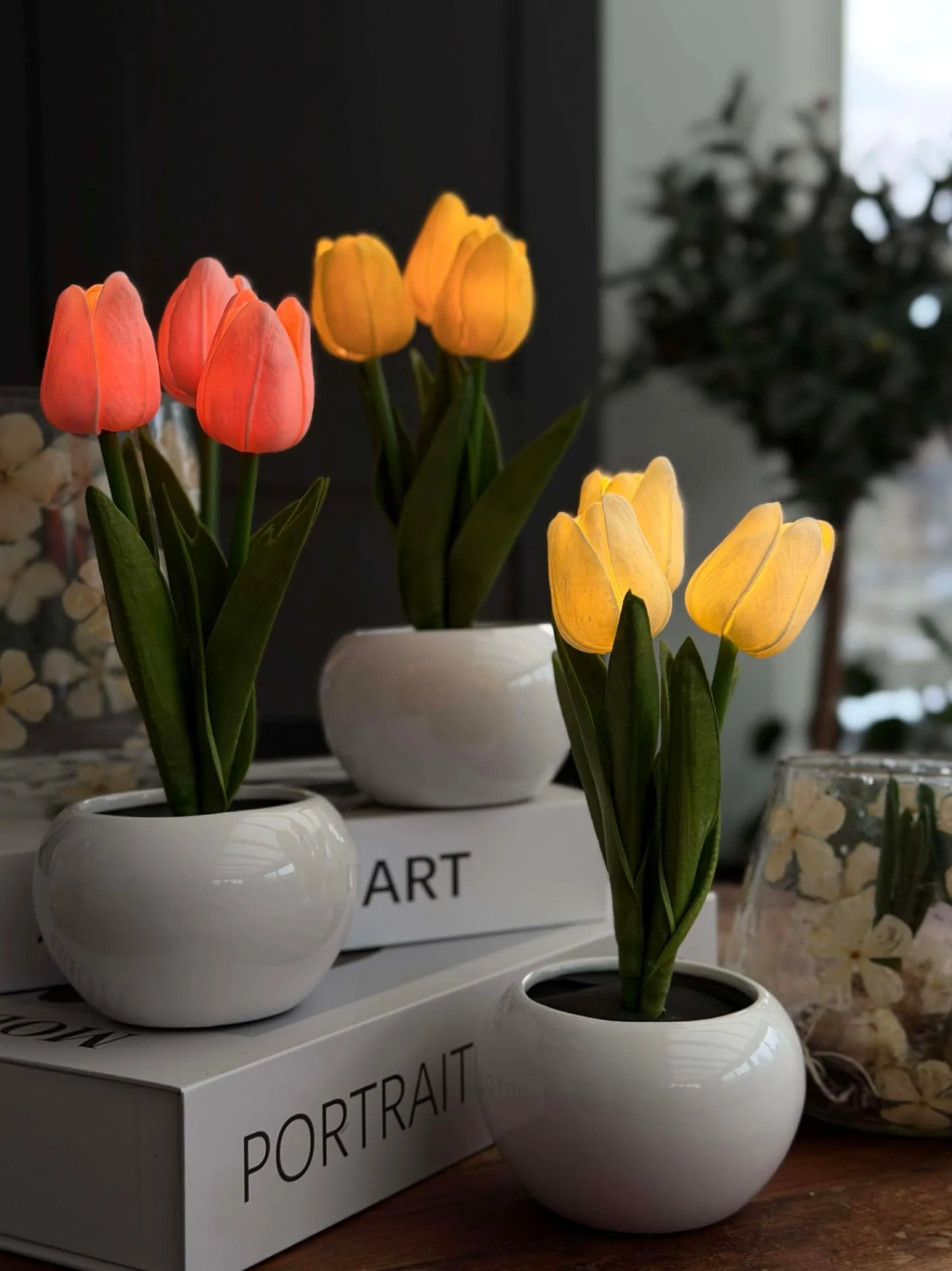 VIAMAJA Tulipaner med lys - Gul Best