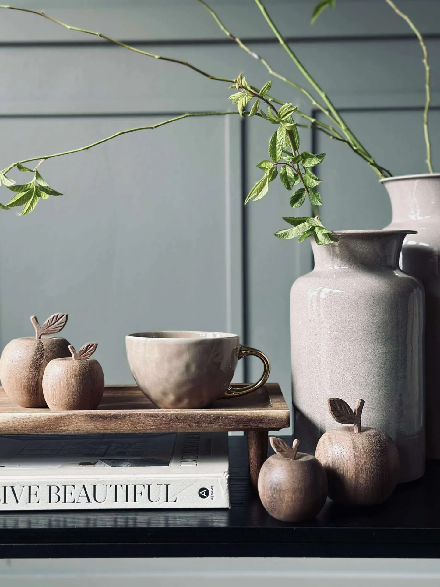 VIAMAJA Vase Sand - Flere størrelser