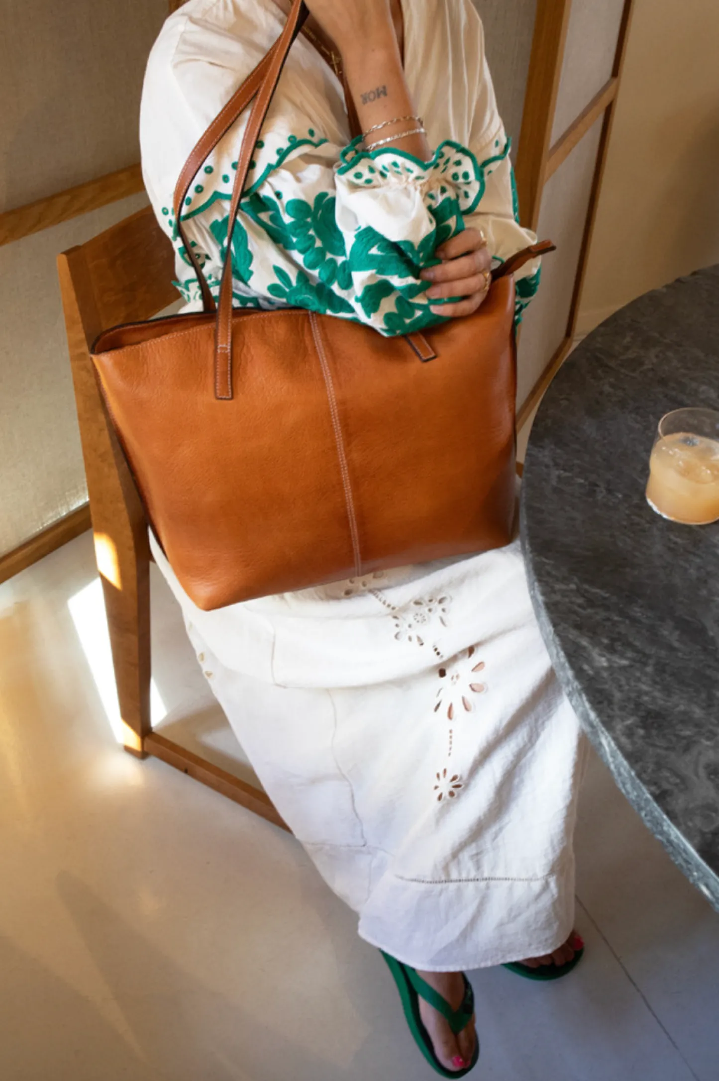 VIAMAJA Work Bag - Malou Cognac Hot